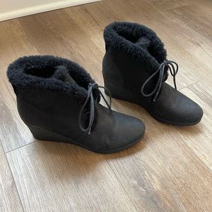 UGG wedged snow booties